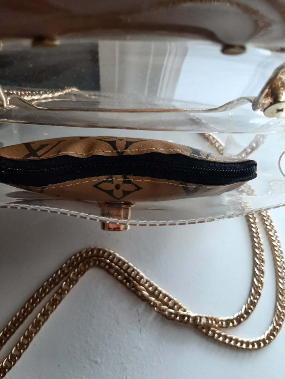 THE UNBRANDED BRAND "Up Cycled "Lil LuLu" Transparent Clutch - Picture 7 of 12